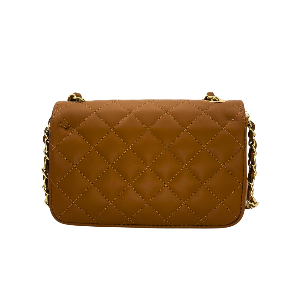 CM Mini Kelly Flap, Personalised Bag, in Tan Leather