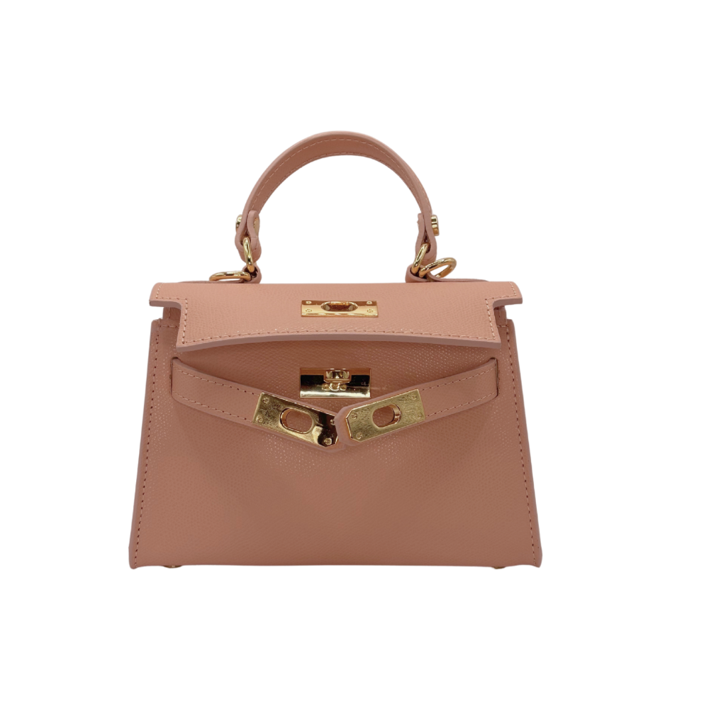 CM Mini Mila, Personalised Bag, in Rose Leather