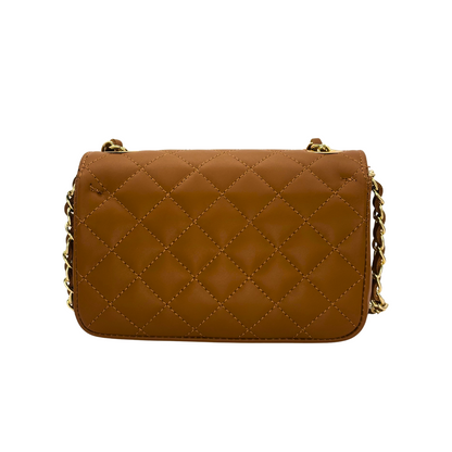 CM Mini Kelly Flap, Personalised Bag, in Tan Leather
