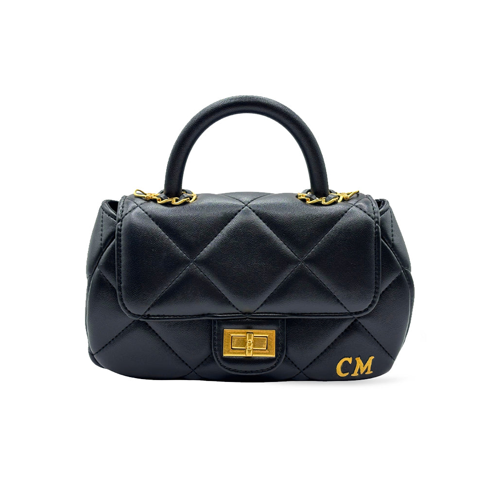 CM Mini Chloe, Personalised Bag, in Black Leather