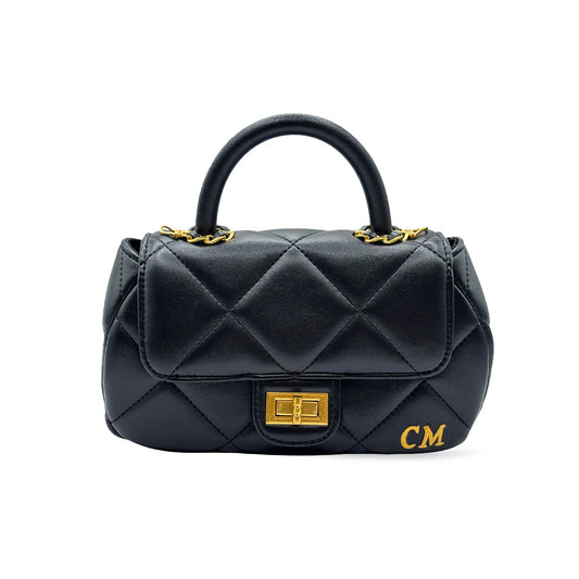 CM Mini Chloe, Personalised Bag, in Black Leather