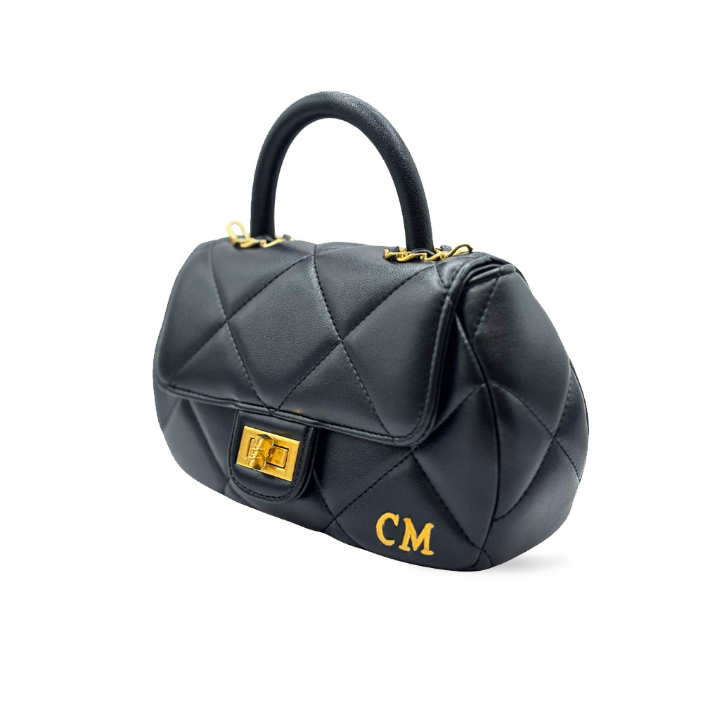 CM Mini Chloe, Personalised Bag, in Black Leather