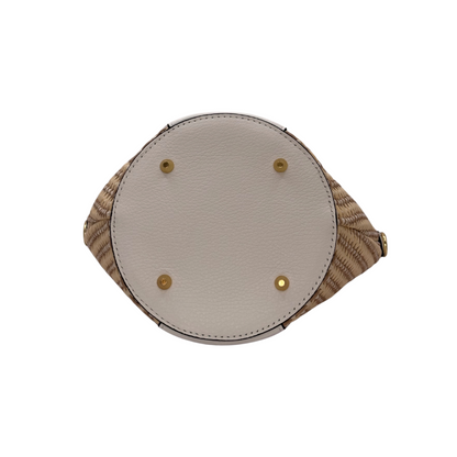 CM Bella Raffia Tote, Personalised Bag, Italian Raffia and White Leather with 2 Wooden Handles