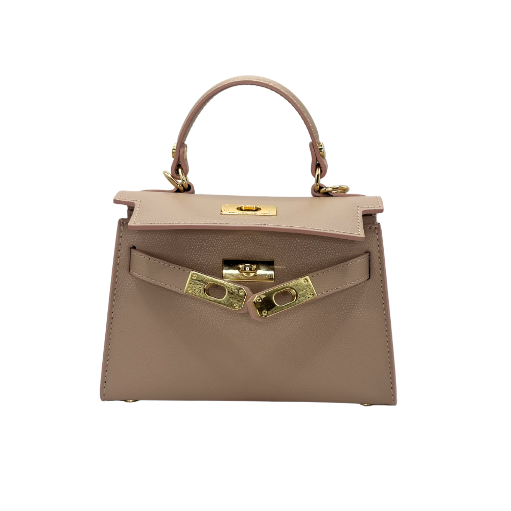 CM Mini Mila, Personalised Bag, in Nude Rose Leather