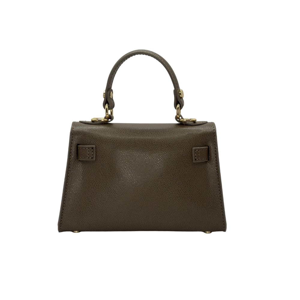 CM Mini Mila, Personalised Bag, in Taupe Leather