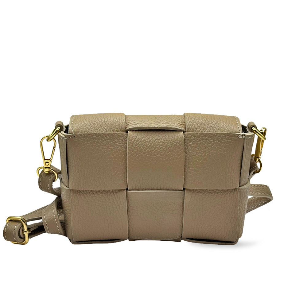 CM Mini Samantha, Personalised Bag, in Beige Leather